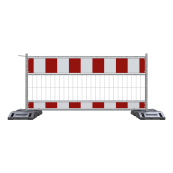 Panel fence | according to TL | film RA2/B | length: 2.40 m | red / white
